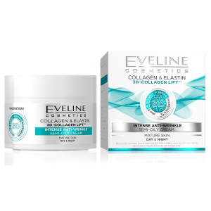 Eveline 3D Collagen & Elastin Intense Anti Wrinkle Day&Night Cream 50ml