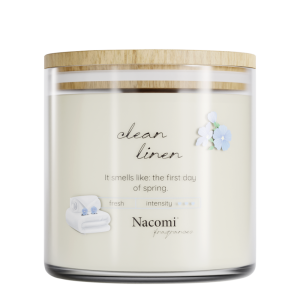 Nacomi Soy Candle - Home Fragrance - Clean linen 500gr
