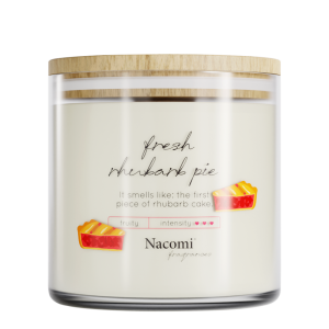 Nacomi Soy Candle - Home Fragrance - Fresh rhubarb pie 500gr
